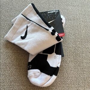 Nike Elite Socks black and white , rare pattern